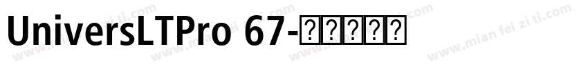UniversLTPro 67字体转换
